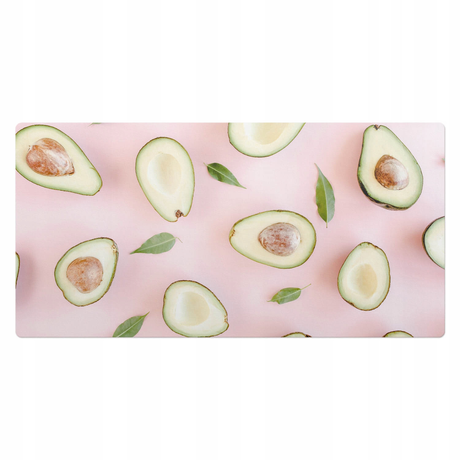 Ochranná podložka na stůl s potiskem Listy a Avokádo v pohybu 100 x 50 cm