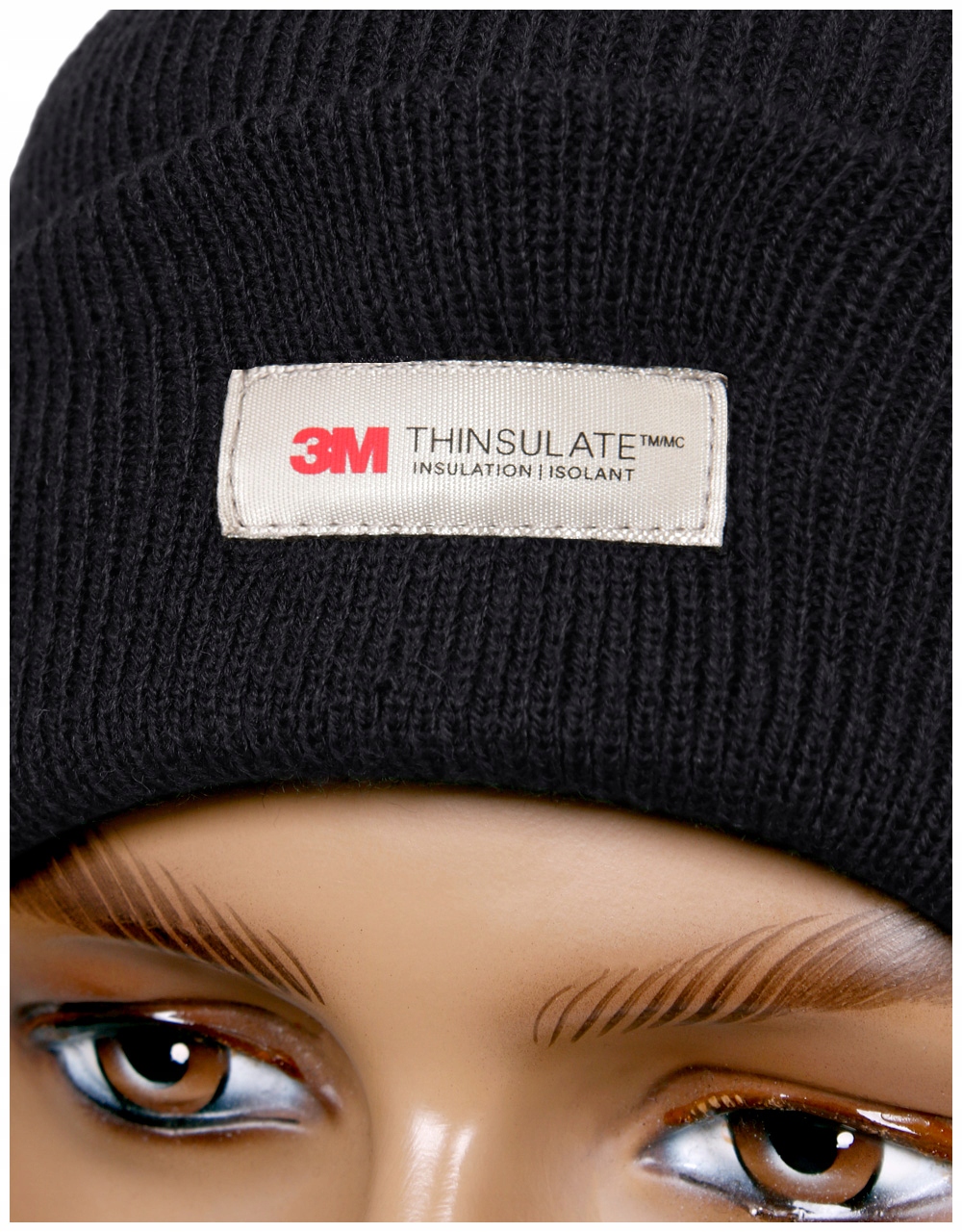 MFH CZAPKA ZIMOWA Thinsulate 3M DWUWARSTWOWA BLACK Kolor czarny