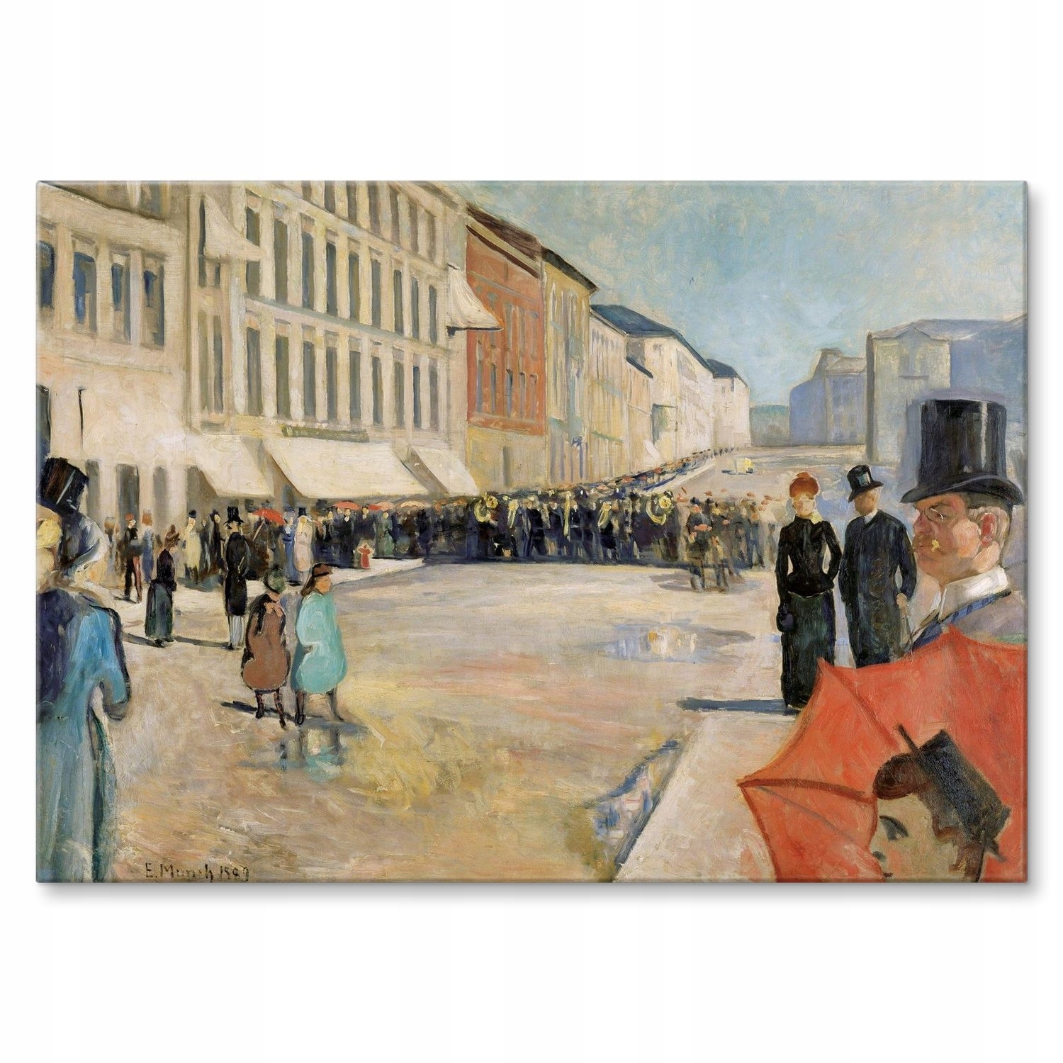 Kovový plakát Music on street Munch Dárek 30 x 42 cm