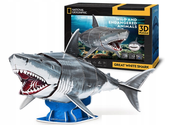 CUBIC FUN PUZZLE 3D NATIONAL GEOGRA ŻARŁACZ BIAŁY