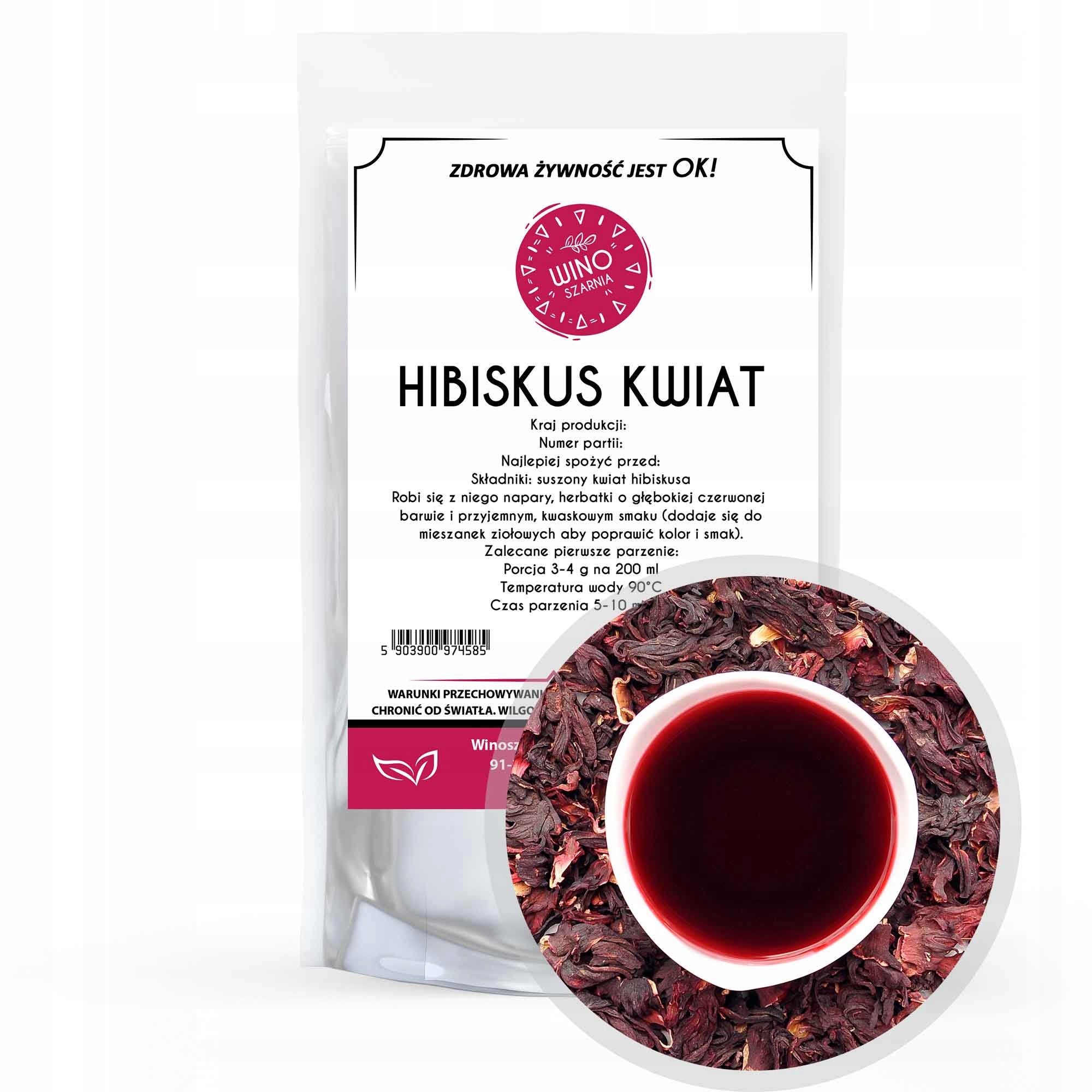 Levně 10 x Winoszarnia Hibiskus ibišek květ 100 g