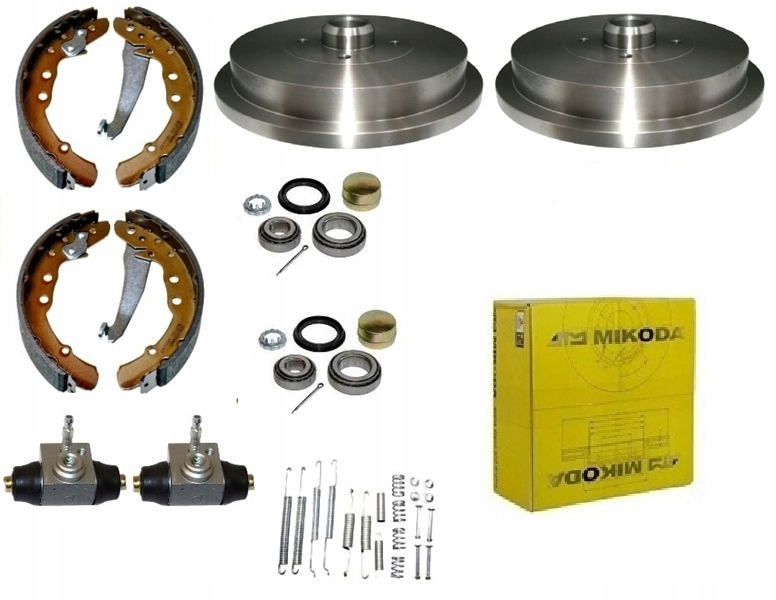 Bubny čelisti ložiska válce sada Vw Passat B3 B4 Zadní 230 mm