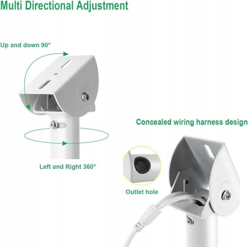 PUYREEINN Uchwyt Uniwersalny Do Kamer CCTV IP Dome J-Form Montaż Ścienny — miniatura 3