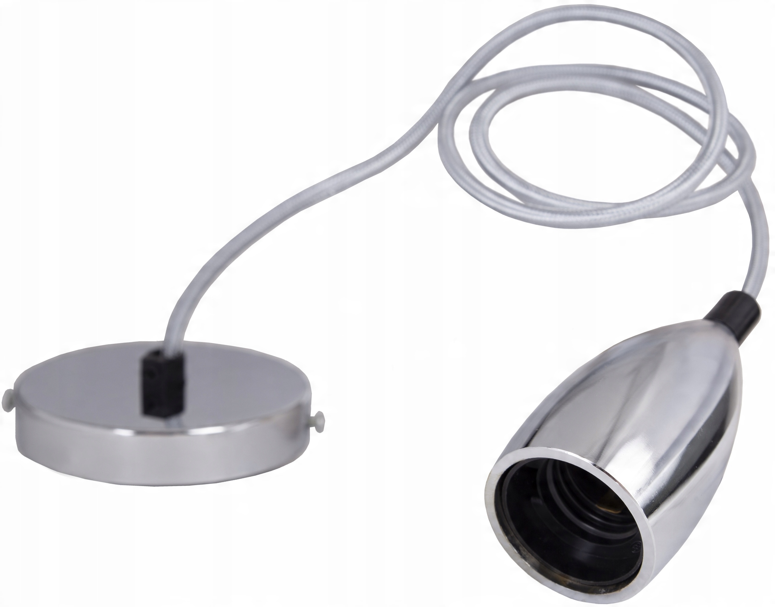 

Lampa sufitowa wisząca kolor srebrny e27 oprawka