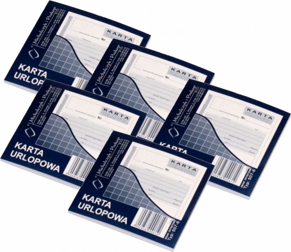 

Druk Michalczyk Prokop karta urlopowa 507-6 A6 x5
