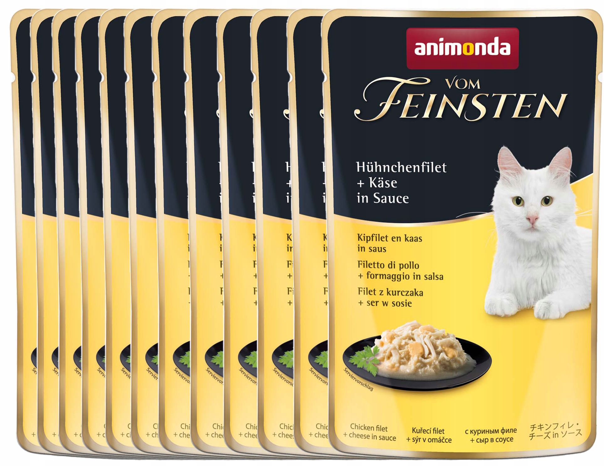 Animonda vom Feinsten Filety v omáčce kapsička Set 12x50g – Kuřecí sýr