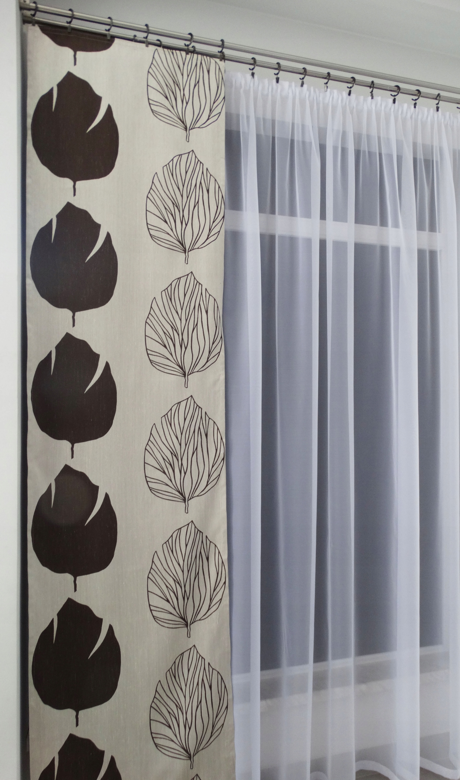 

Mg Zasłona Panel Liście 60x240 Brąz Beż