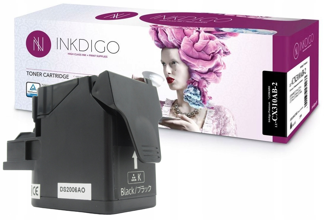 Toner do LEXMARK CX310 CX410dte CX410e CX510de BK