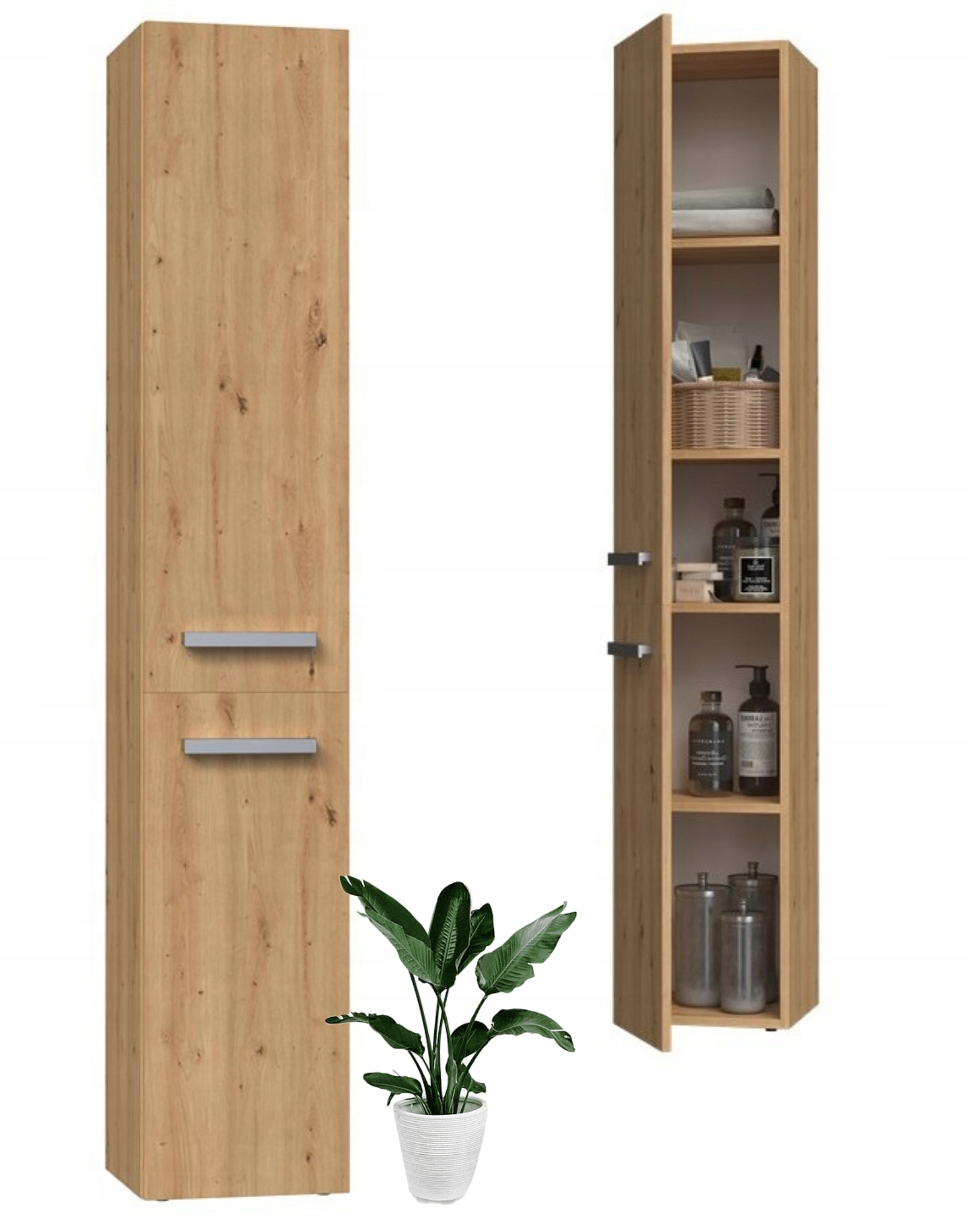 SZAFKA ŁAZIENKOWA SŁUPEK REGAŁ ŁAZIENKOWY 5 PÓŁEK