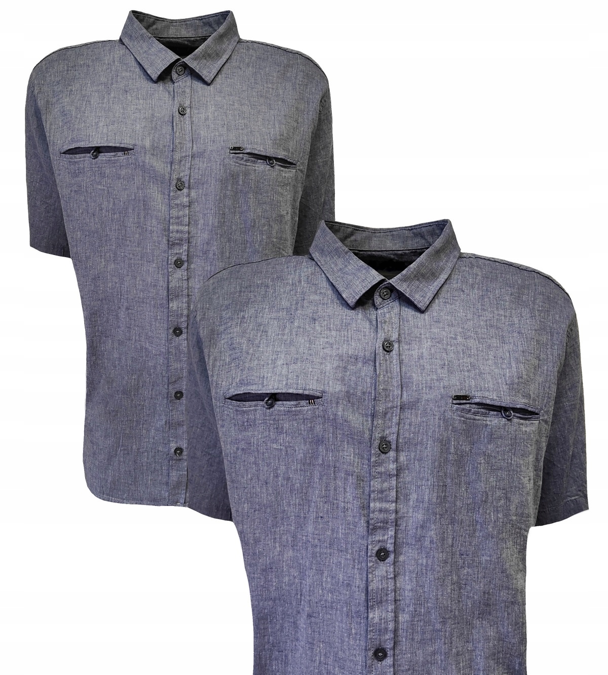 Pánská lněná letní košile Indigo 3XL Jean Piere