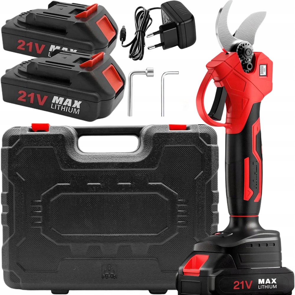 LCD 21V Elektrické Zahradnické Nůžky Na Baterie 2 Baterie