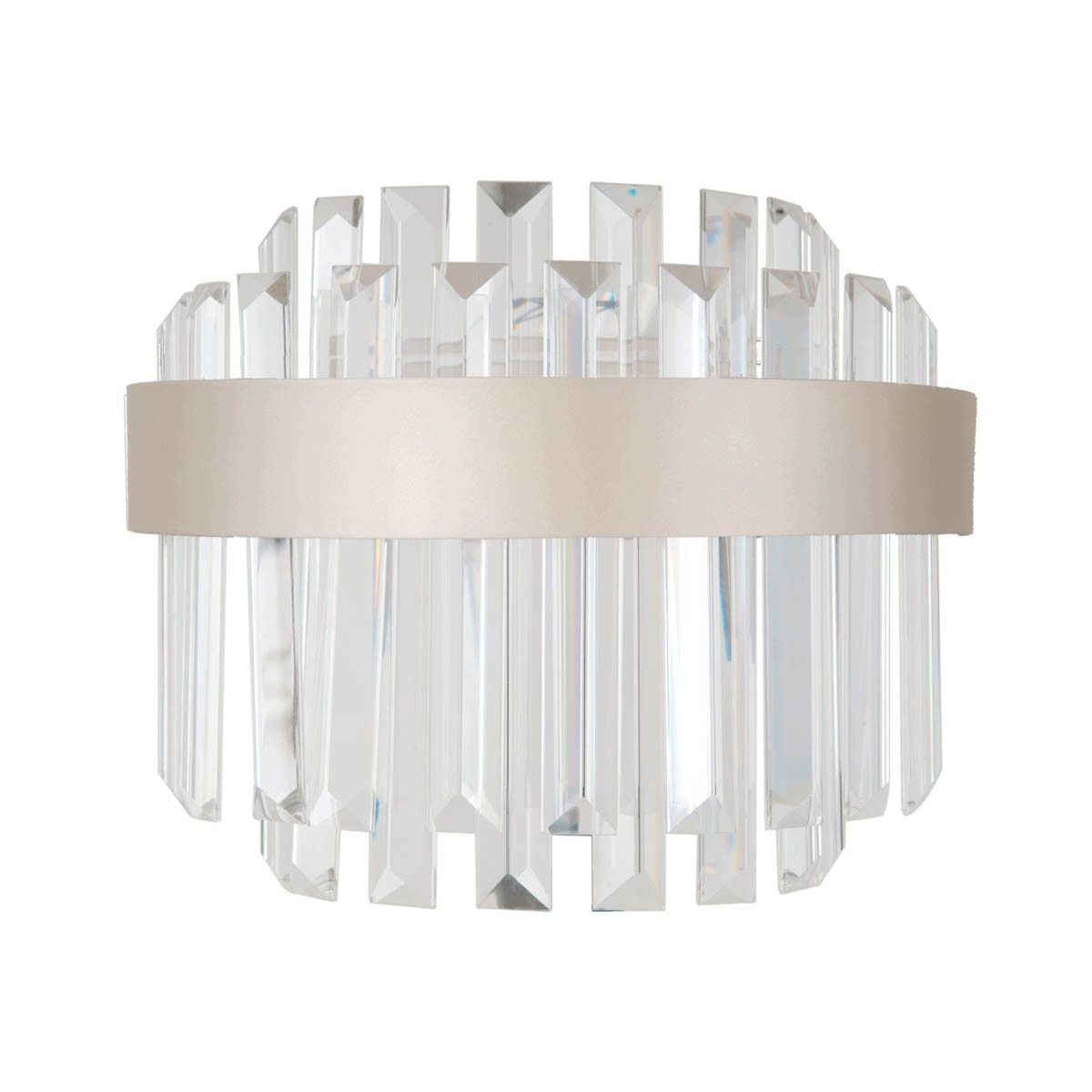 Horná, dekoratívna zlatá Led nástenná lampa s kryštálikmi v kontakte glamour, 3000K