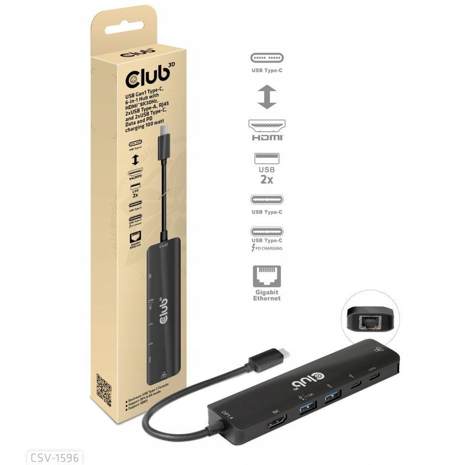Usb Hub CLUB3D CSV-1596 6 portov