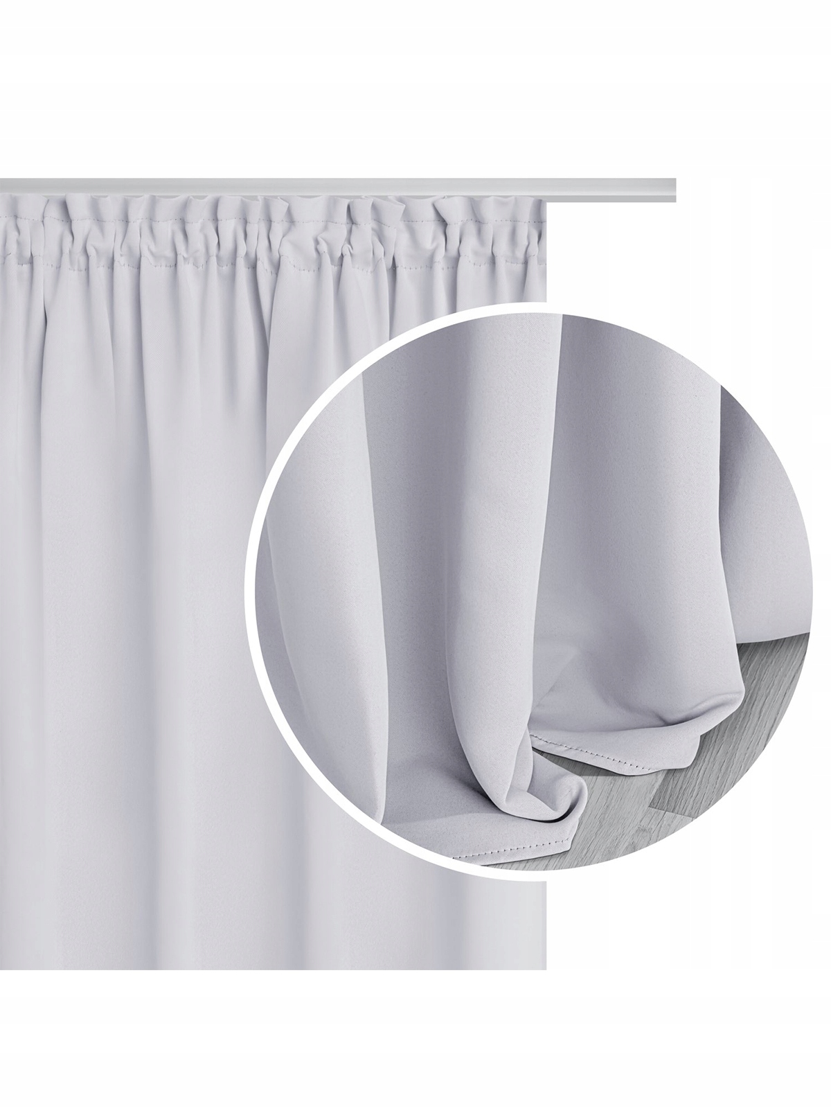 

Zasłona zaciemniająca Hold 563A biała 140x270