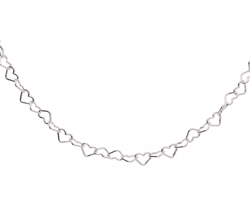 

Łańcuszek srebro 925 naszyjnik serce serduszka