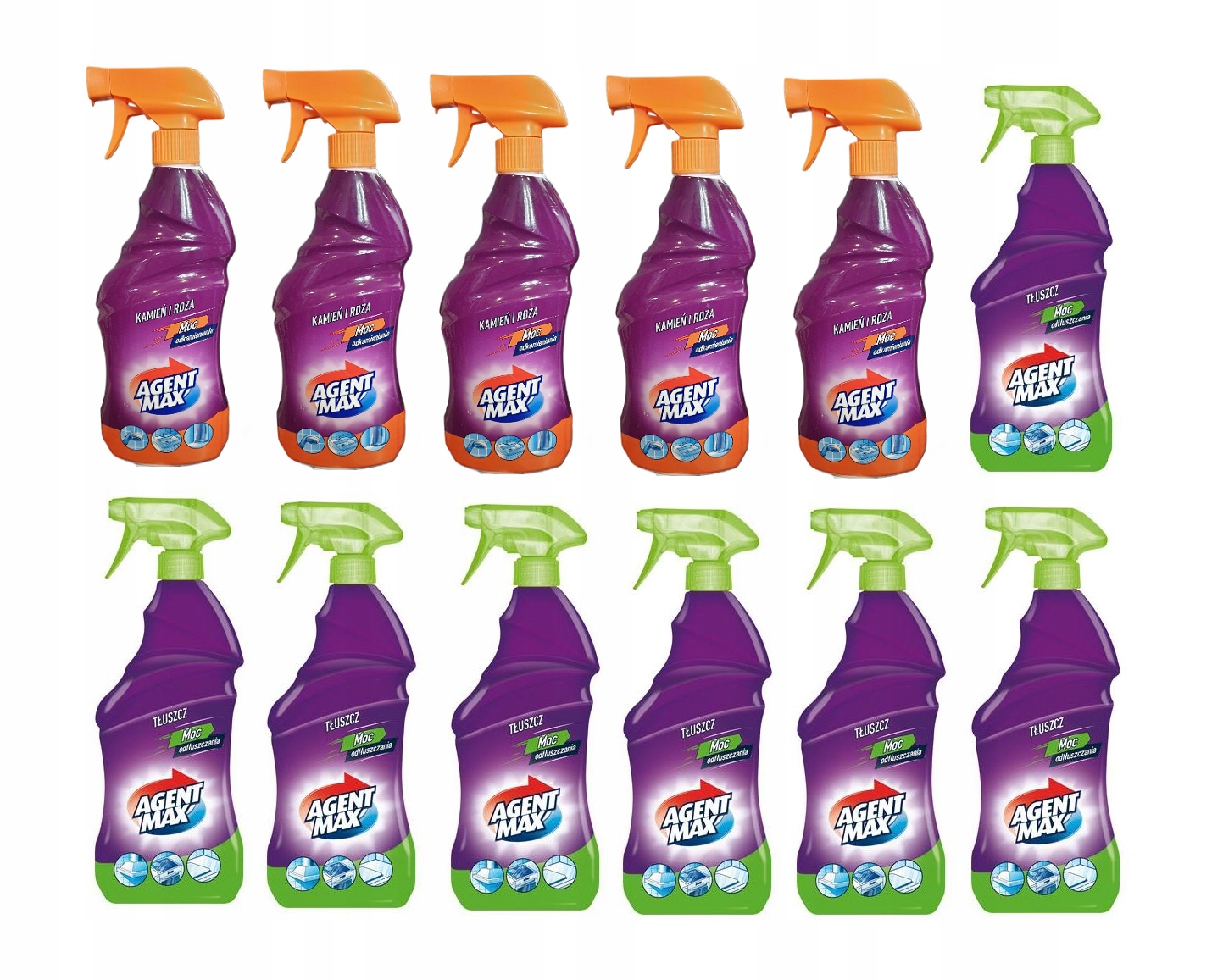Levně Agent Max čisticí prostředek Kámen rez a tuk mix 12x750 ml