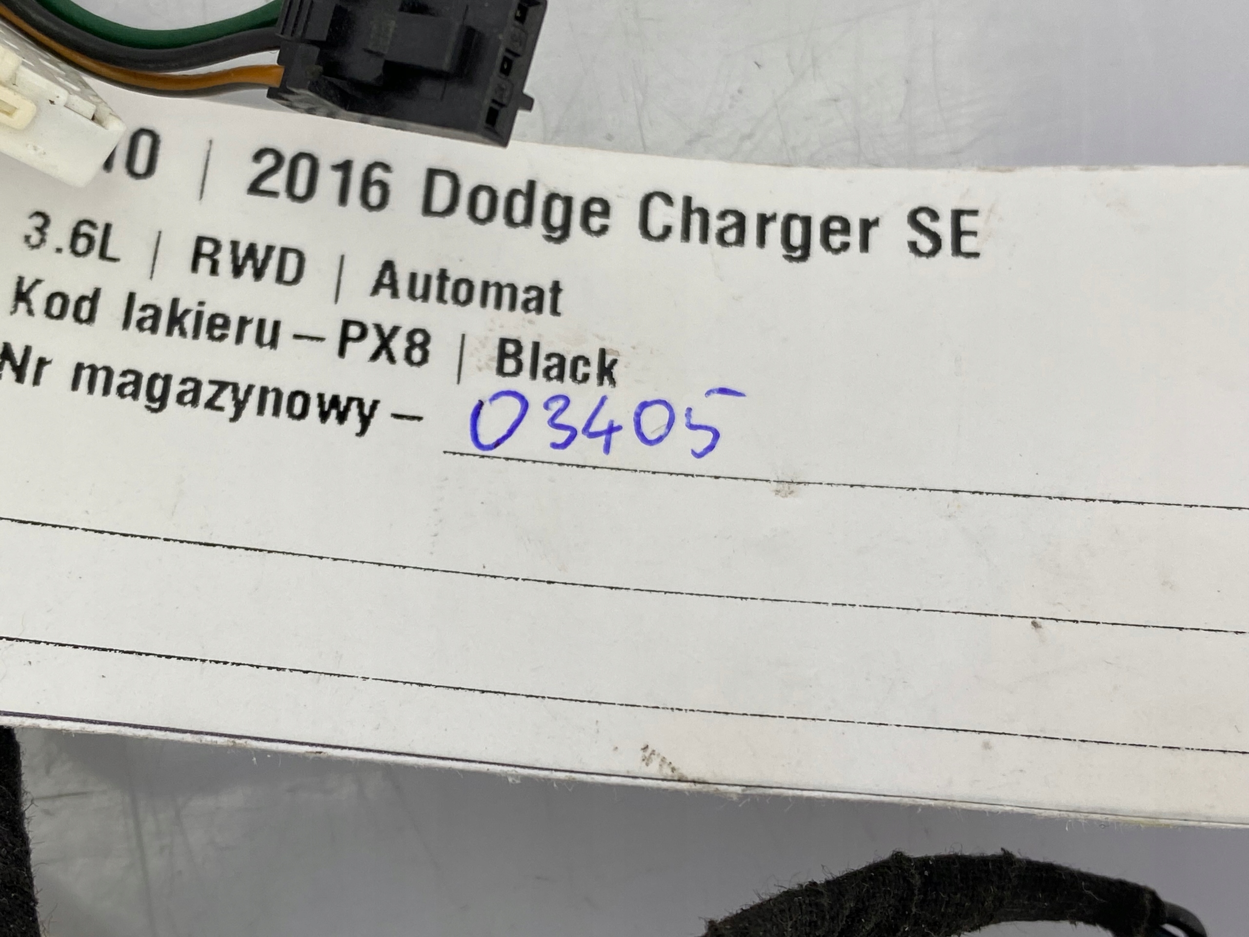 cablaggio Tubi cablaggio volante Dodge Charger 2015+ USA