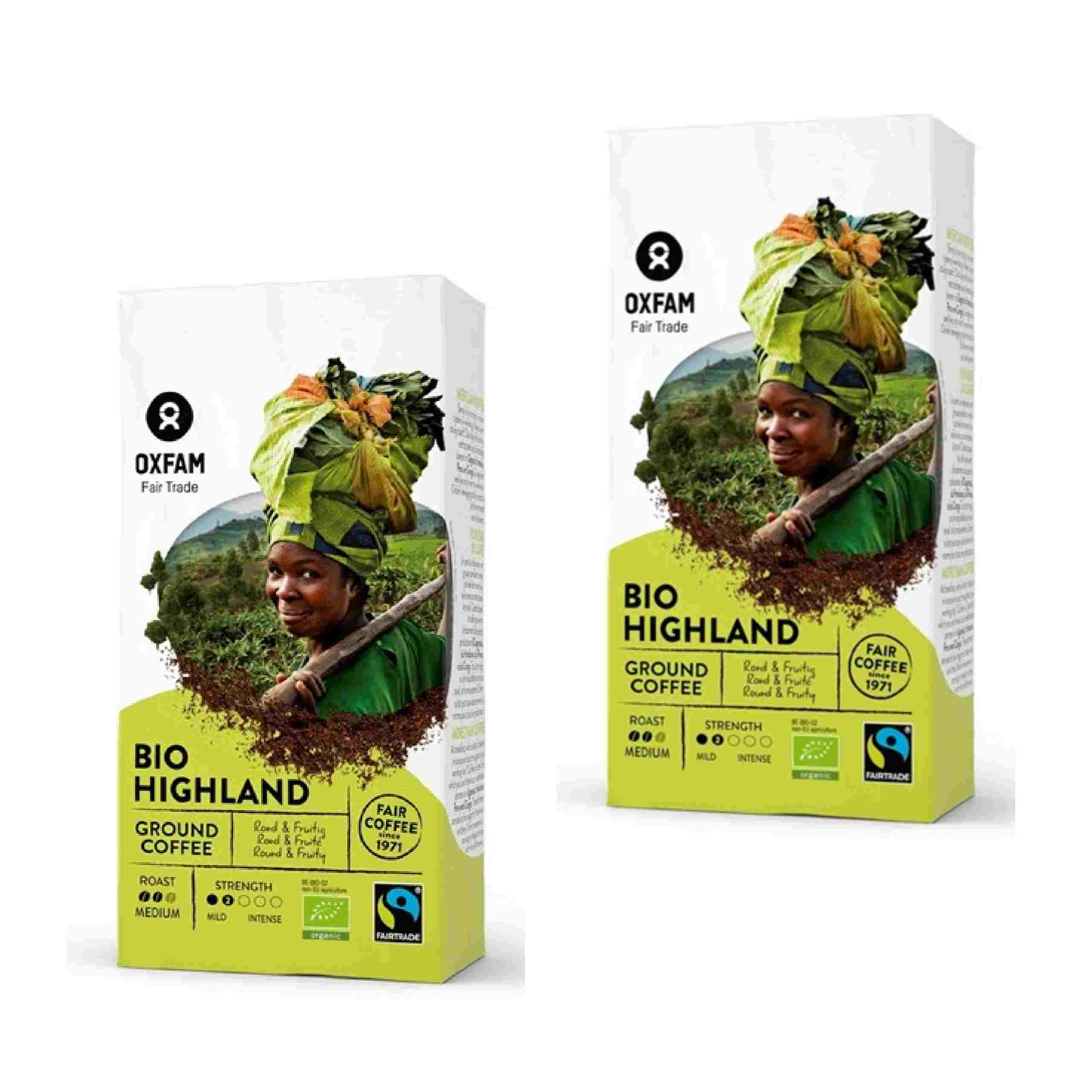 2x Kawa Mielona Arabica/robusta Wysokogórska Fair Trade Bio 250 g Oxfam