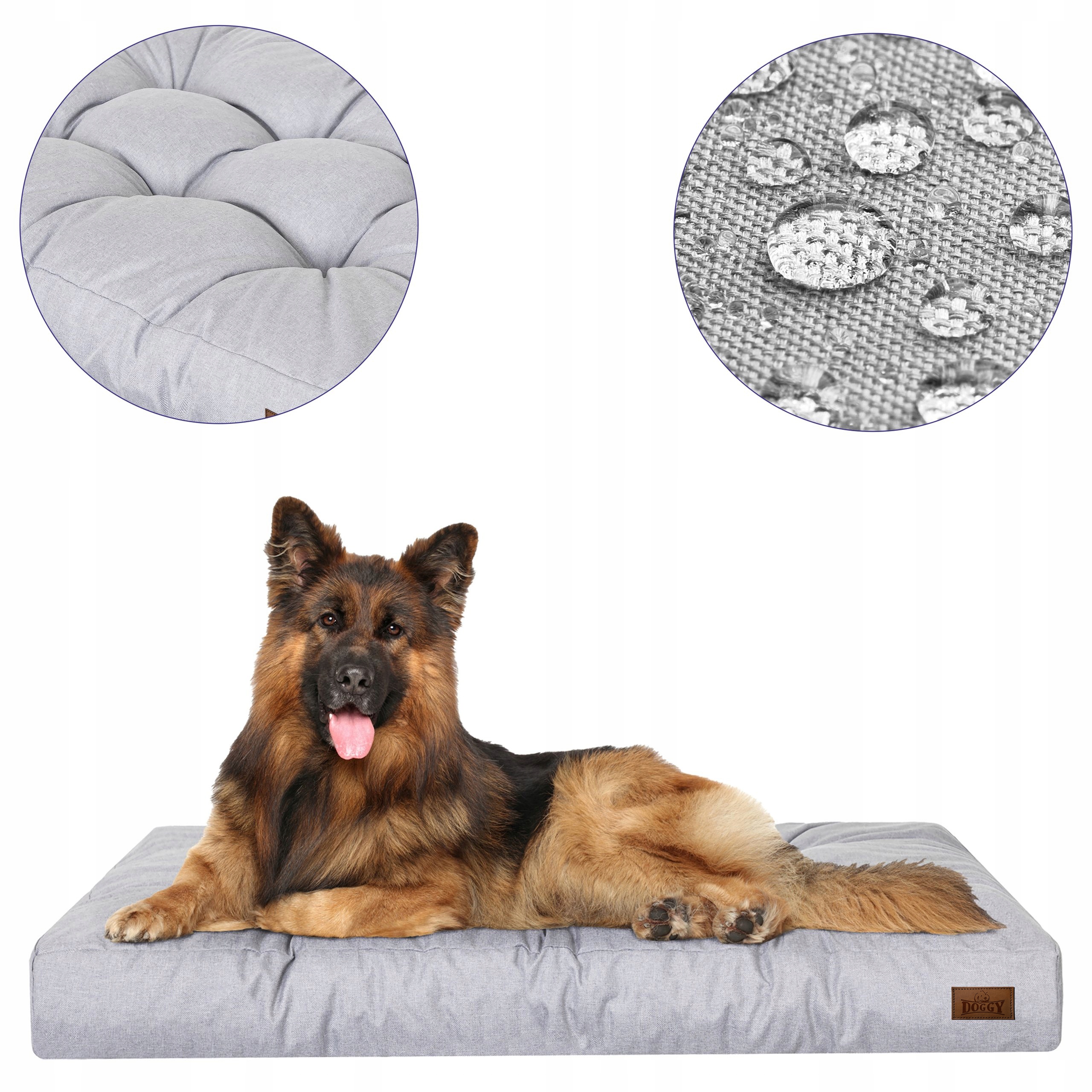 Levně Matrace pro psa Voděodolná Prošívané Potah pro velké psy XL 120 x 90 cm