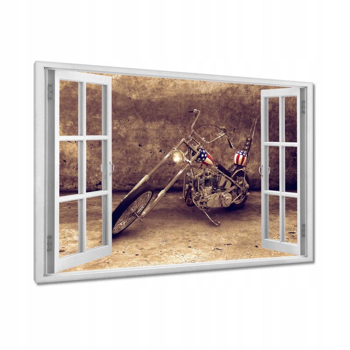 Obrazy 120x80 Motocykl v barvě sépie