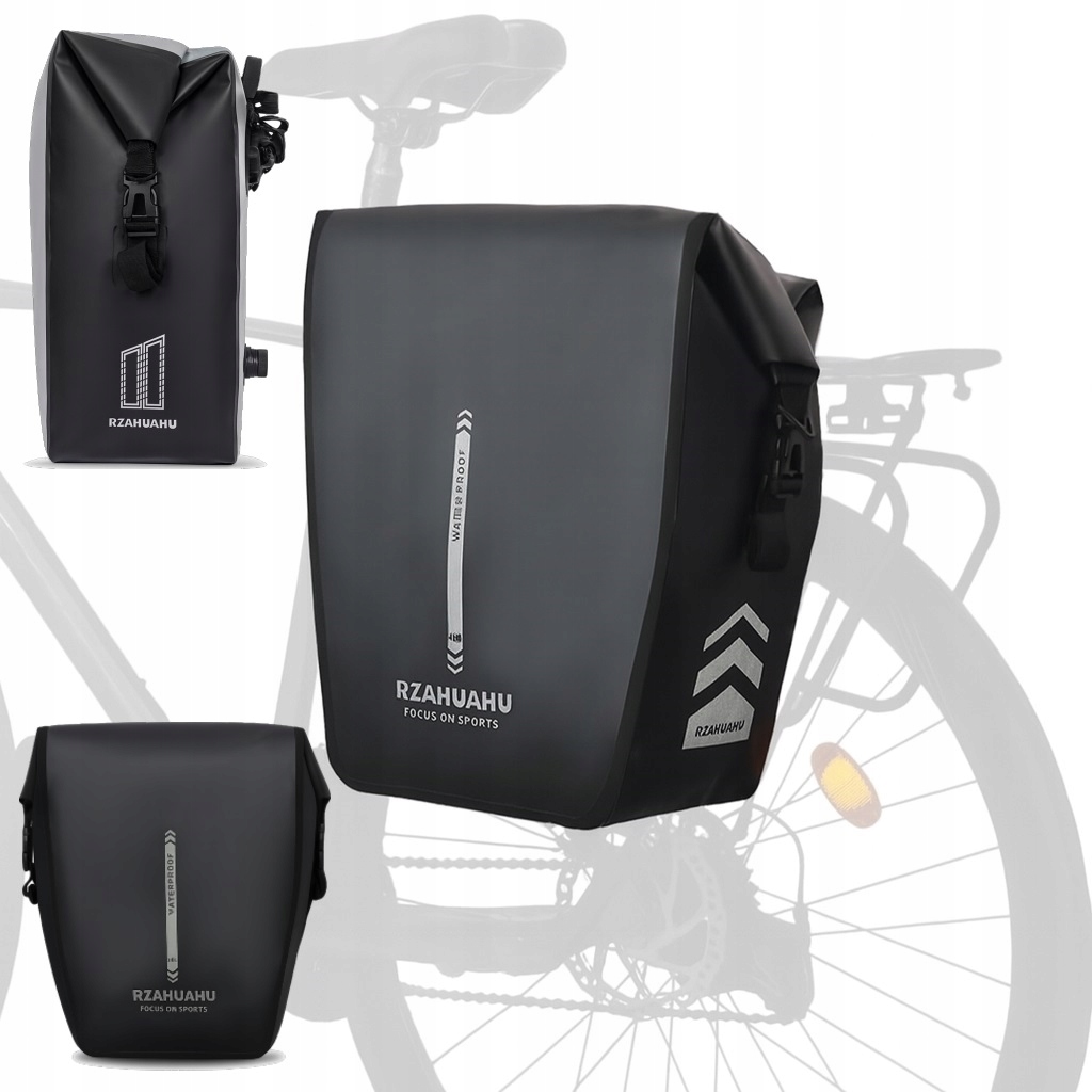 Brašna voděodolná cyklistická taška na nosič kol 18L, popruh na rameno (ZR108)