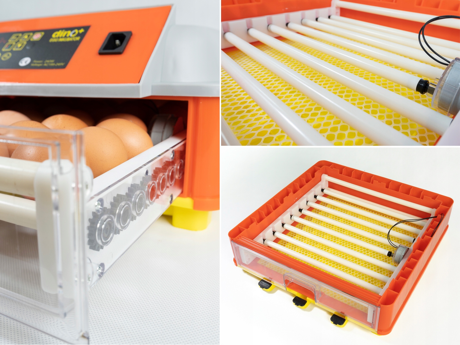 INKUBATOR AUTOMATYCZNY DINO PLUS DO 46 JAJ WYSOKA SKUTECZNŚĆ + TACA ROLKOWA Nazwa handlowa Inkubator do drobiu