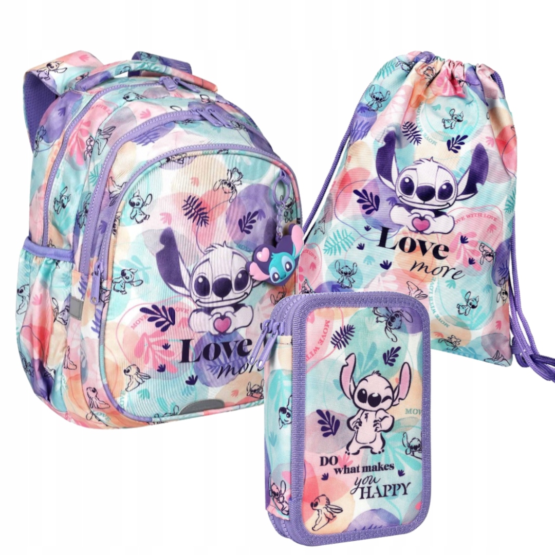 ZESTAW 3-ELEMENTÓW SZKOLNYCH LILO&STITCH PASTEL DISNEY COOLPACK