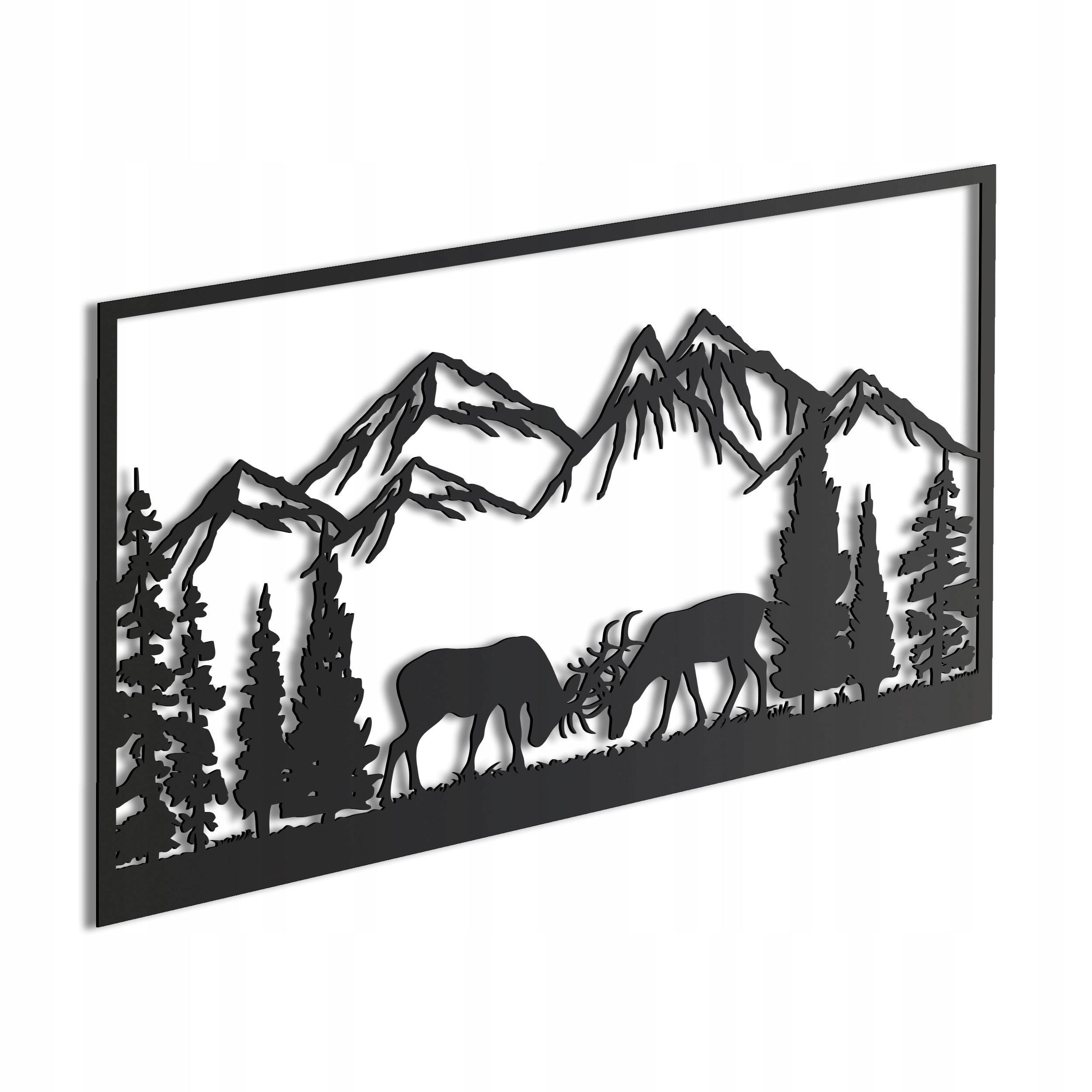 Dřevěný 3D obraz Příroda Jelení Hory Nástěnná Dekorace Dárek XL