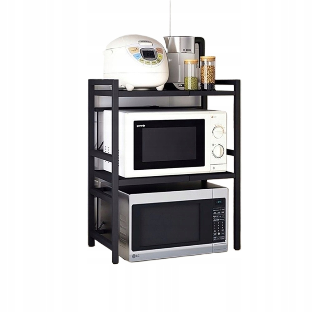 Nastavitelná police Dvojitý regál Stojan do kuchyně Nad mikrovlnnou troubu Dárek