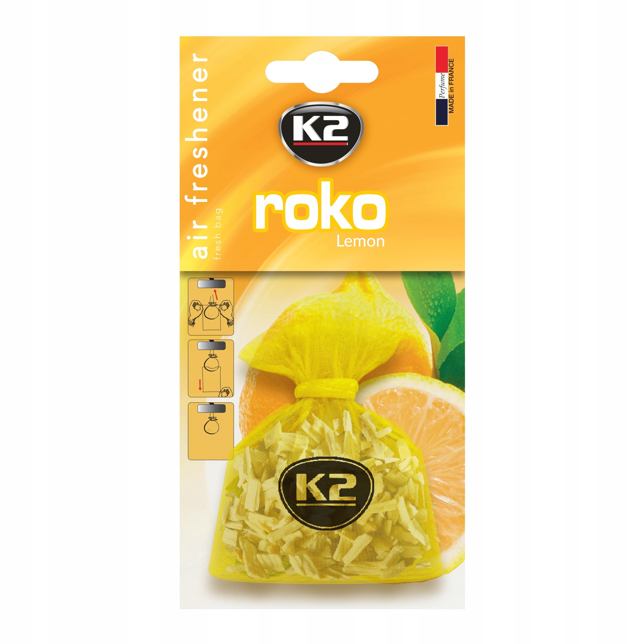 

K2 Roko Lemon 20g Zapach Samochodowy