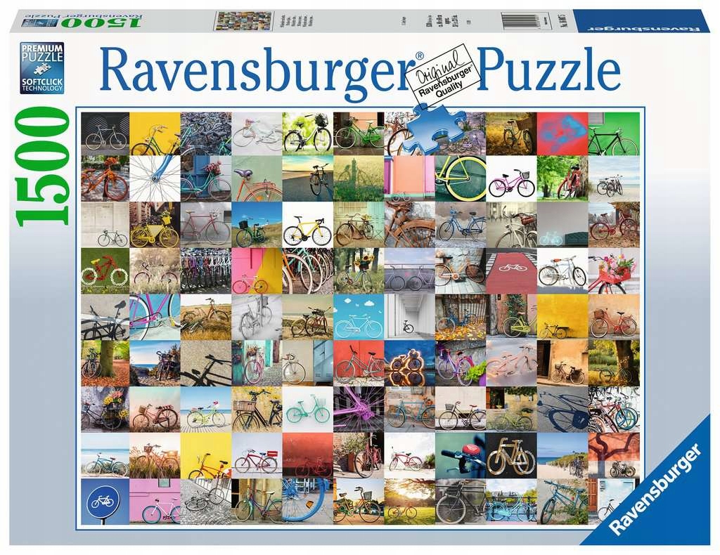 Ravensburger Puzzle 1500 el. 99 rowerów 160075