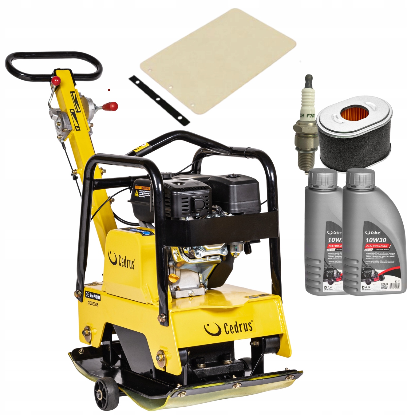 Zagęszczarka 122kg Z Rewersem Cedrus ZG06 Loncin 196 CM3 Guma 2 Oleje