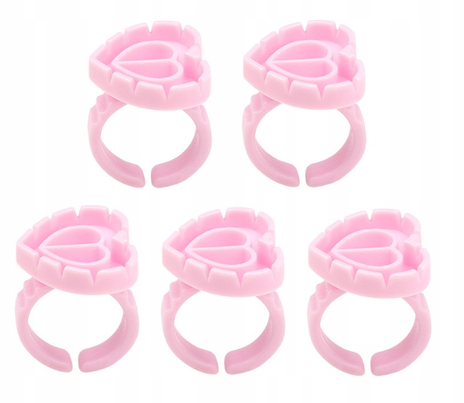 K8 PIERŚCIONKI SERCE DO KLEJU PIGMENTU TUSZU 50szt Rodzaj pierścionki i wkłady na klej