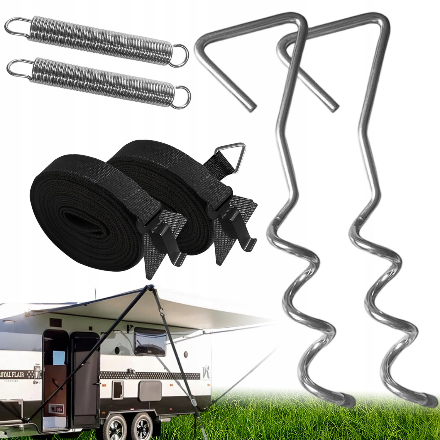Bezpečnostní Bouřkové Pásy Pro Markýzy Thule Omnistor X 2 Side Strap Kit