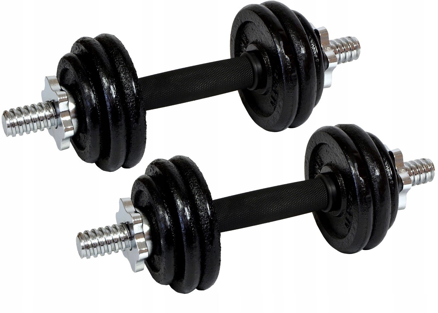 HANTLE ŻELIWNE 2x7kg WALIZKA DO DOMU 15KG Kod producenta EB FIT Hantla 7 kg