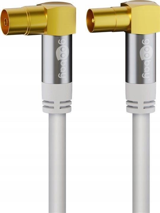 

Kabel antenowy poczwórnie ekranowany złoty Hq 2 m