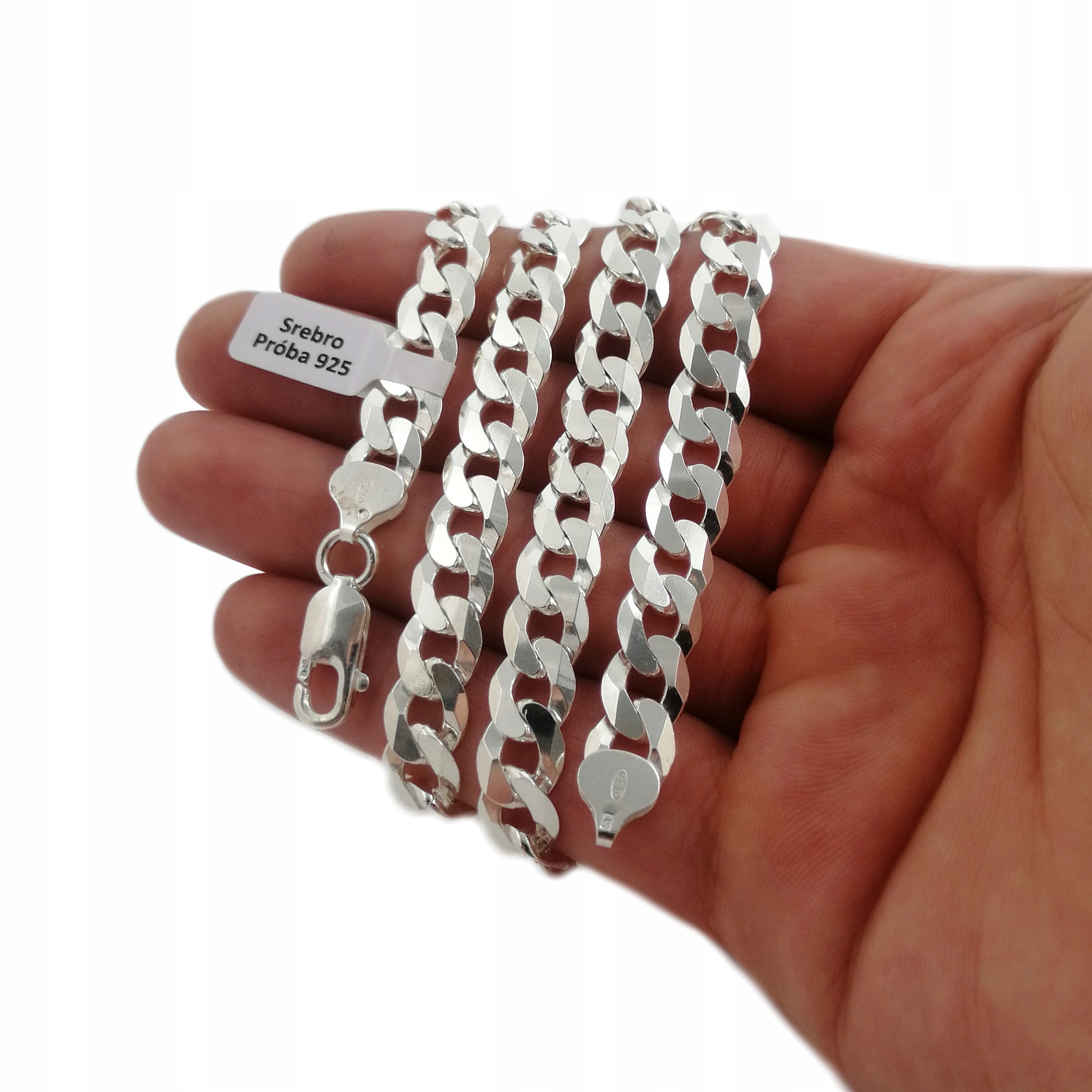 

Łańcuszek Srebrny Pancerka Pełna 8,5 MM Próba 925