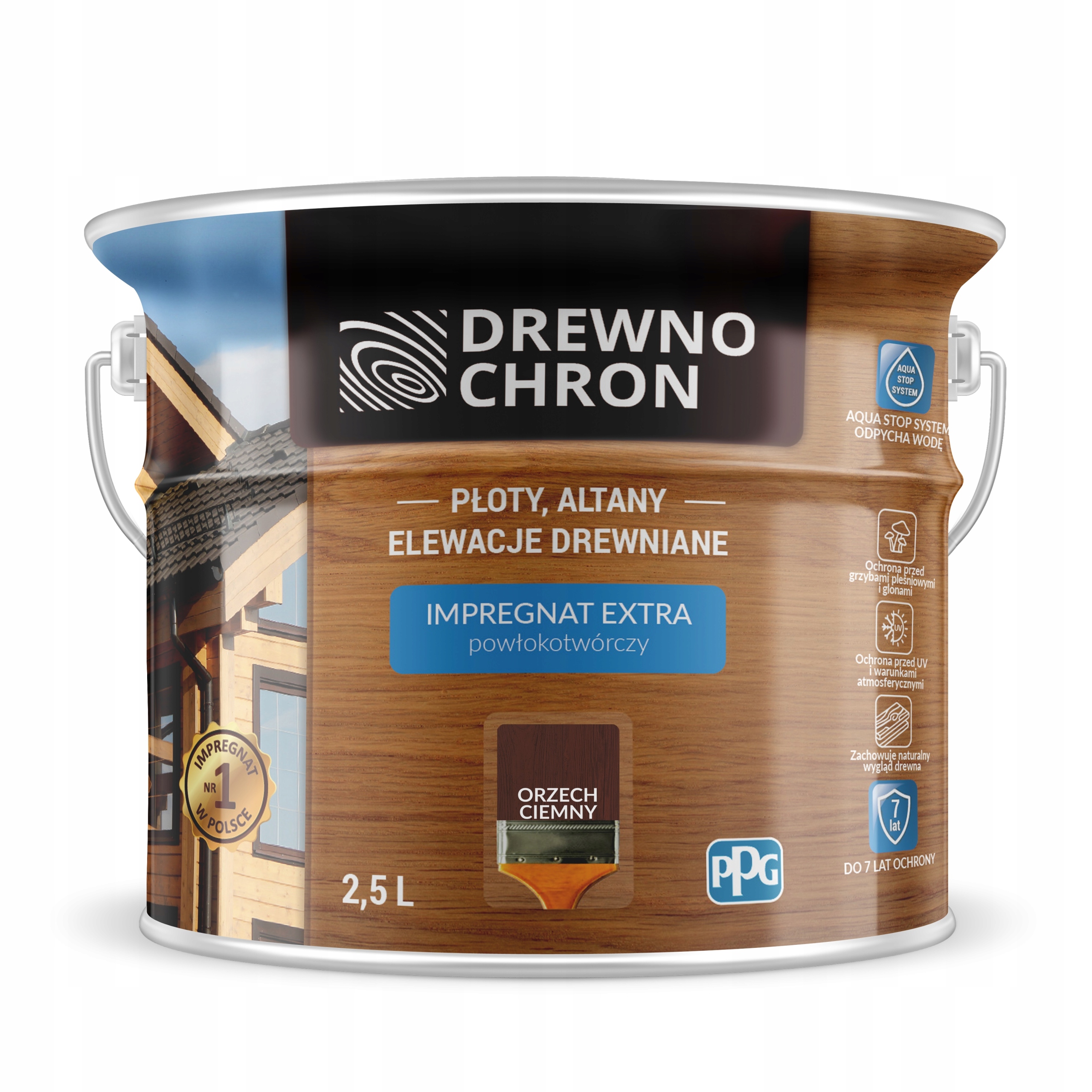 Drewnochron Impregnat Orzech Ciemny 2.5L