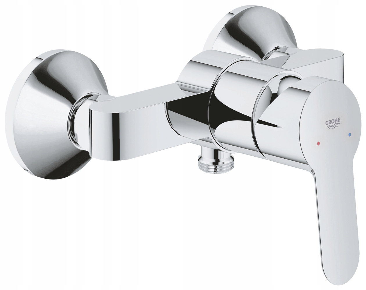 Bateria prysznicowa Grohe BauEdge ścienna Ceramiczna Głowica Chrom 23333000