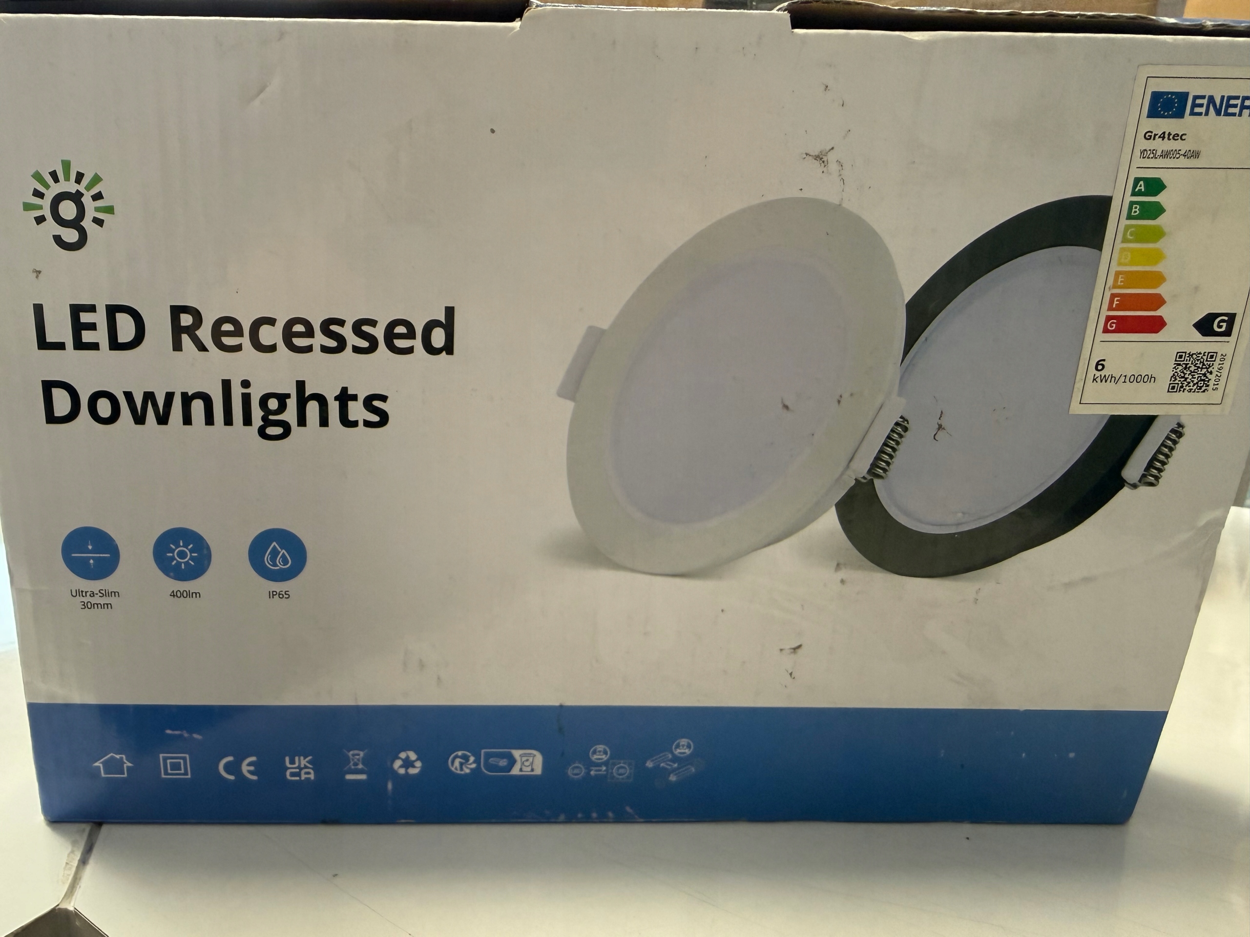Led reflektor zapuštěný 230V Plochý