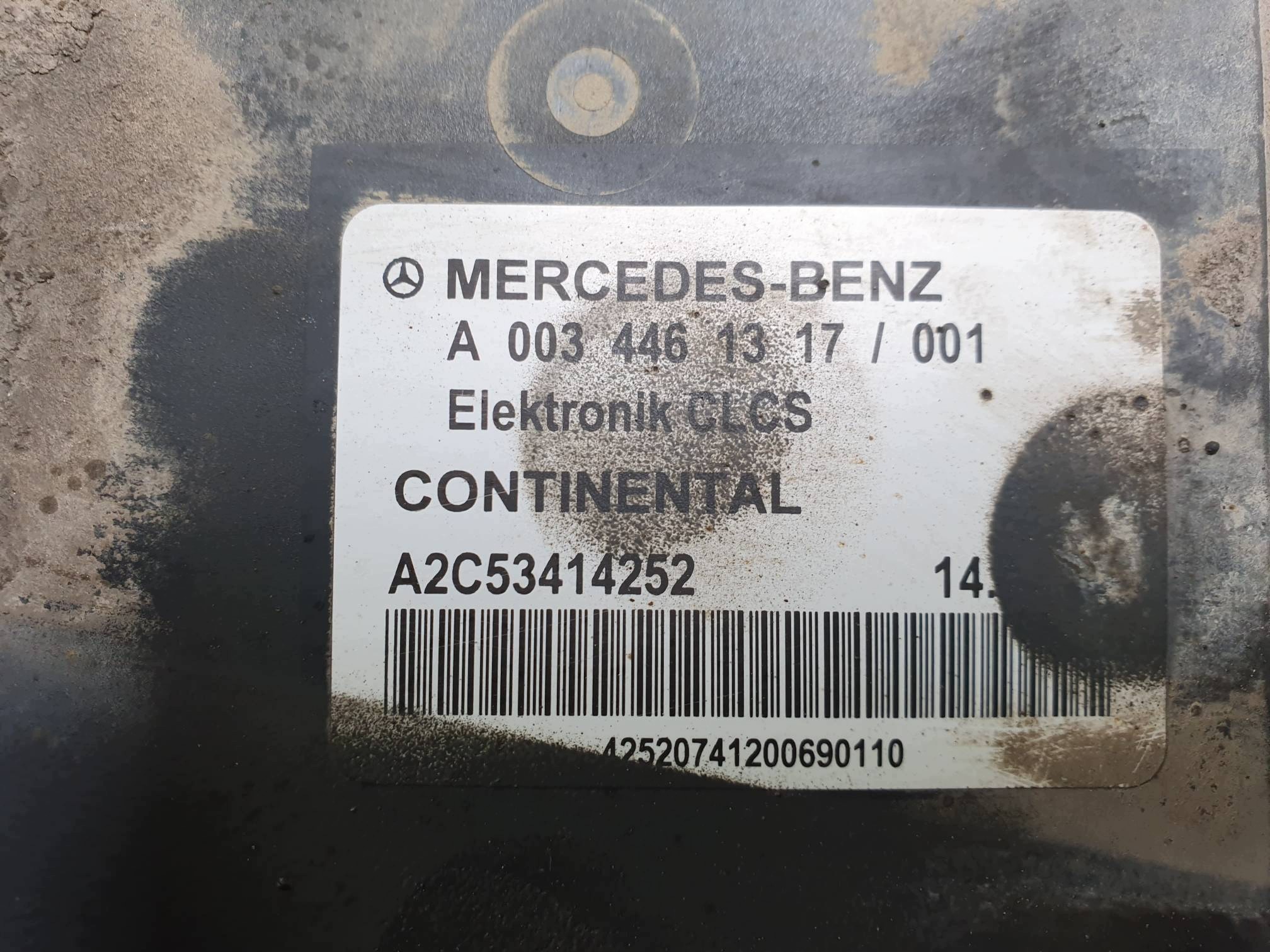 control unit A0034461317 MERCEDES ACTROS 1945