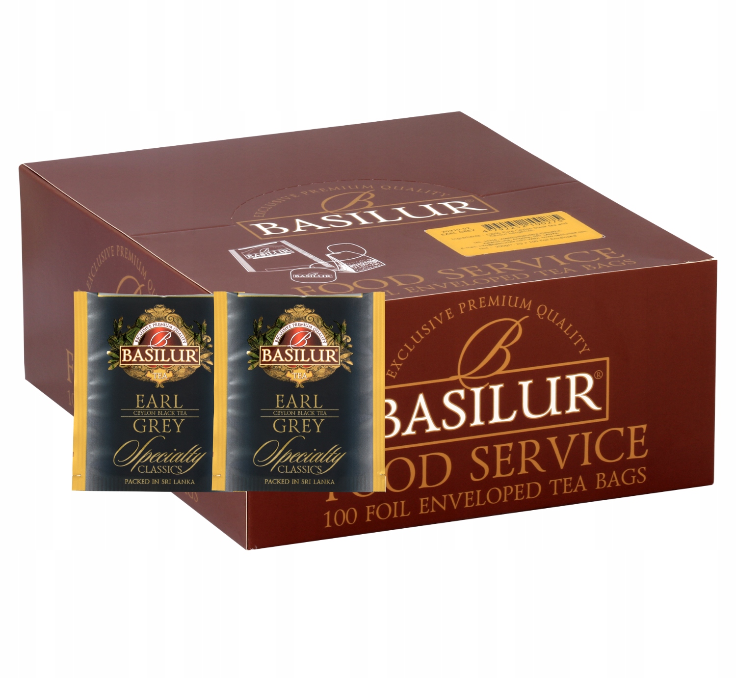 Sada HoReCa Earl Grey čaj Bergamotka Basilur Sáčky 100 x 2 g