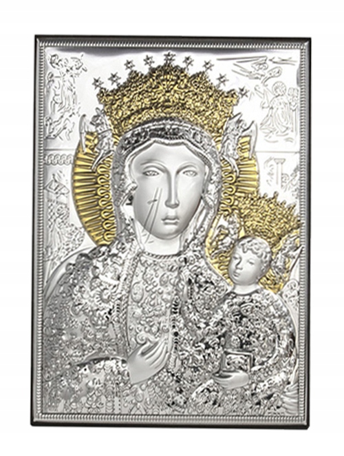 Strieborný obraz M.b. Częstochowska Grawer Zadarmo 18045/3L