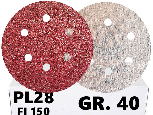 

Papier Krążki Na Rzep PL28 150 40 6 Otworami 50sz