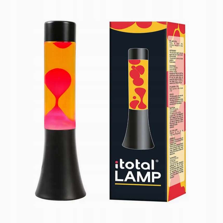 Lampa lawowa magma Lava Lawa lampka XL2456 Pomarańczowa żółta magmowa Itota