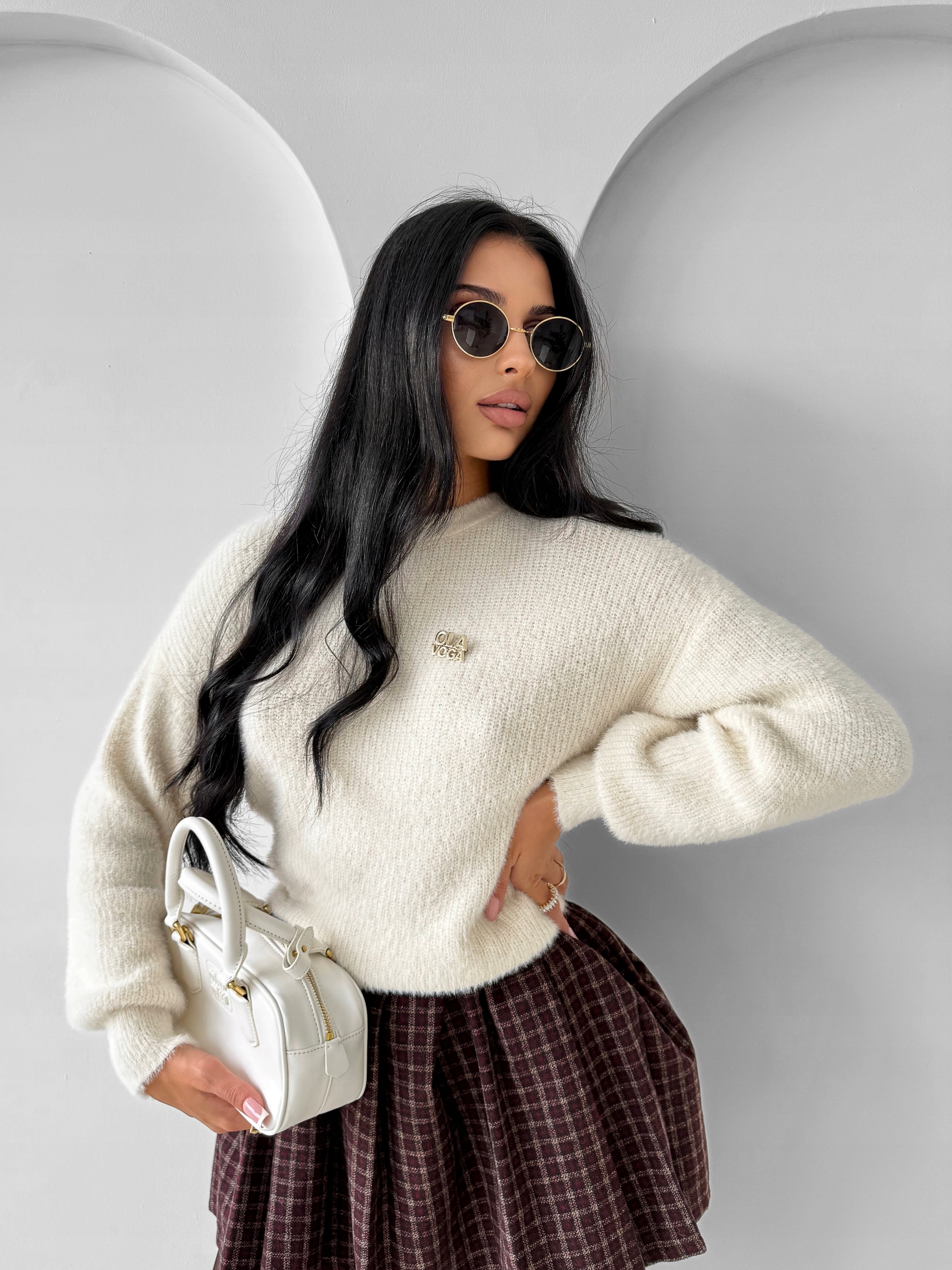 Dámský Svetr Auramisu O La Voga Ecru L