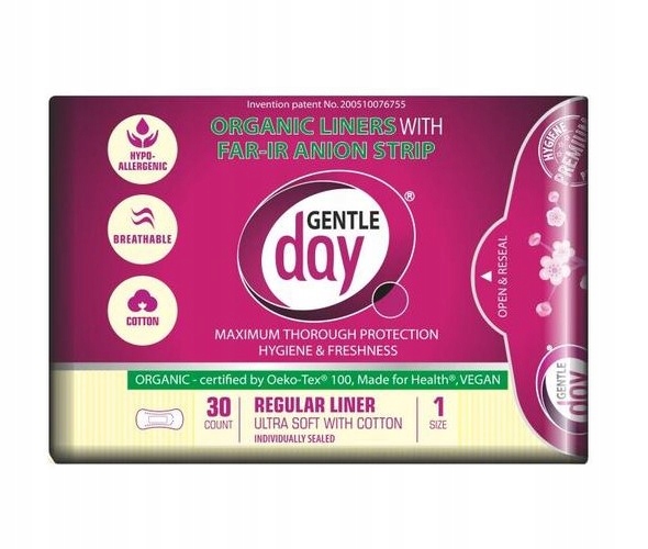 

Gentle Day Wkładki higieniczne Pasek anionowy x30