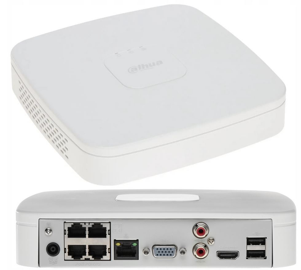 Ip Registrátor Dahua NVR2104-P-4KS3 Do 12MPx 4x Poe Aplikácia Dmss