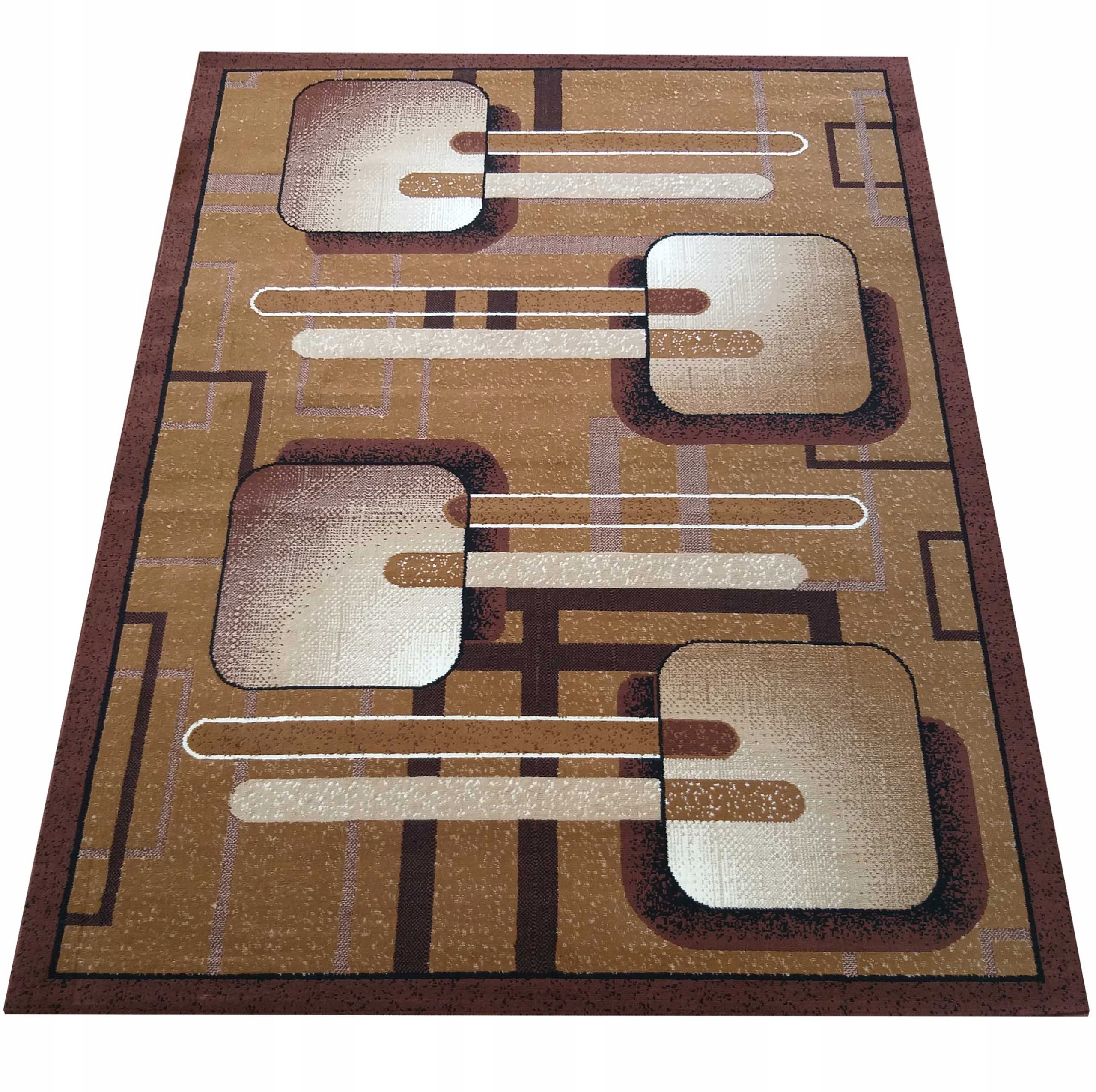 Tani Dywan Alfa 300x400 Wysokiej Jakości 16 Brown