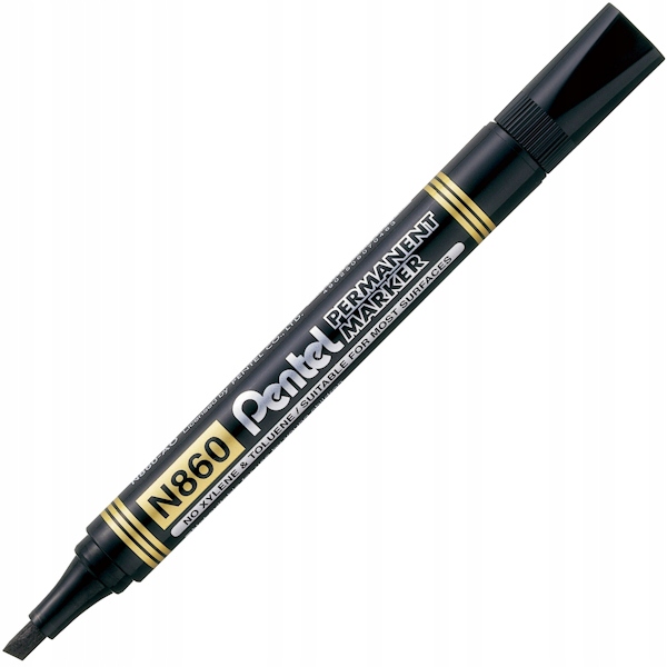 

Marker permanentny N860 Pentel ścięta koń. czarny